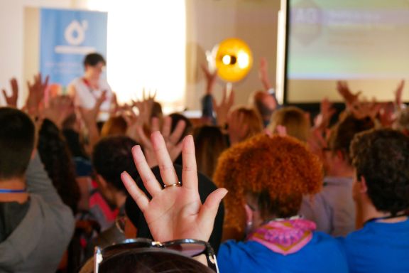 Assemblée Générale de O3 Experts, ensemble du personnel en plénière sur les Mécénats du Groupe coopératif O3