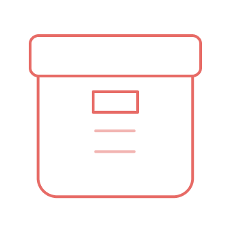 Icon repsésentant Gestion des données, numérisation et archivage